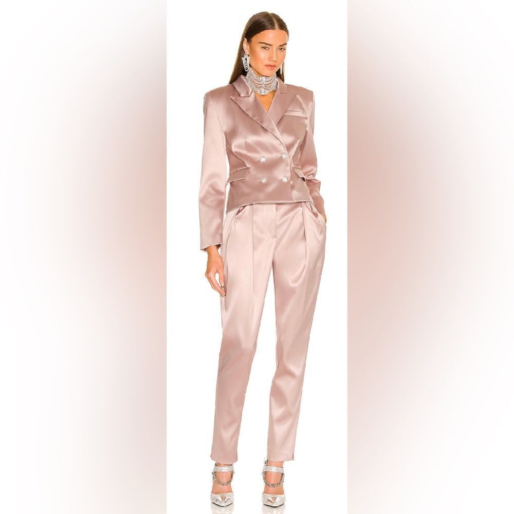 NWT DUNDAS x REVOLVE Marion Blazer and Pants in Blush REVOLVE MSRP $657- XS